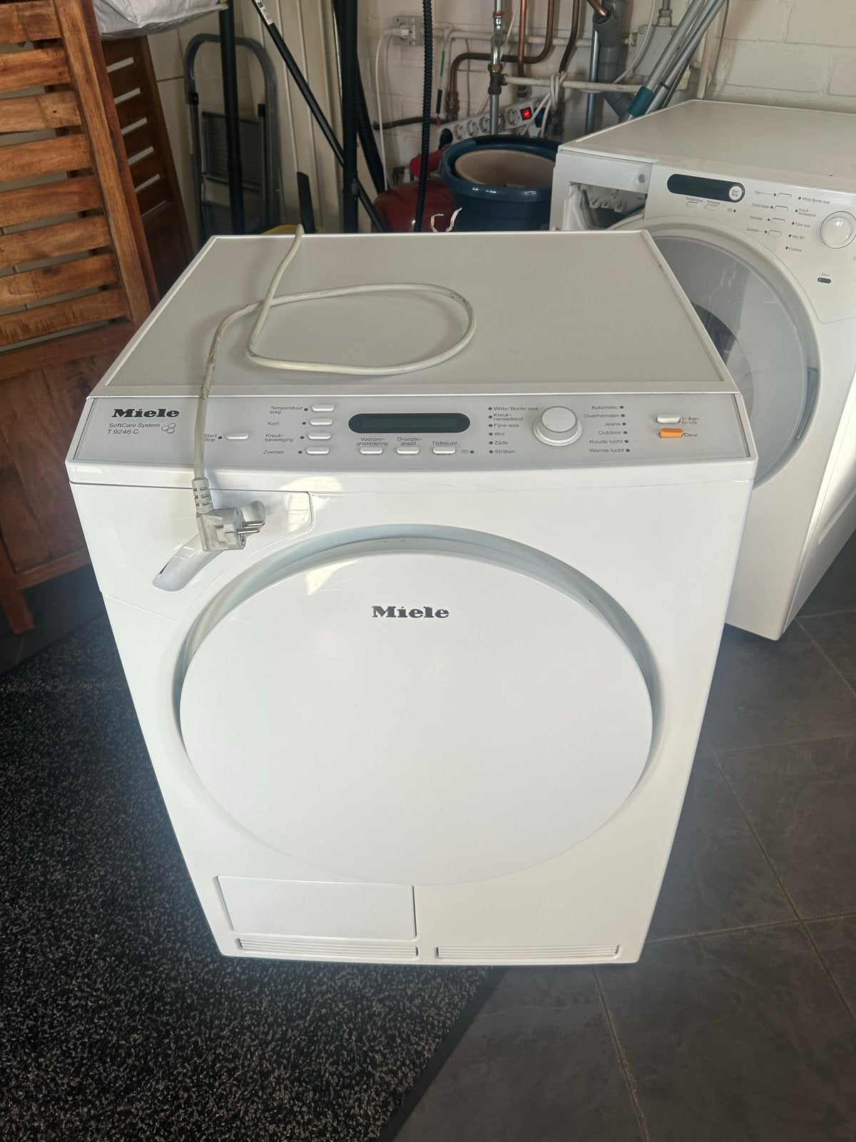 Miele T9246 C Condensdroger, Witgoed en Apparatuur, Ophalen, Wolprogramma, 6 tot 8 kg, Gebruikt