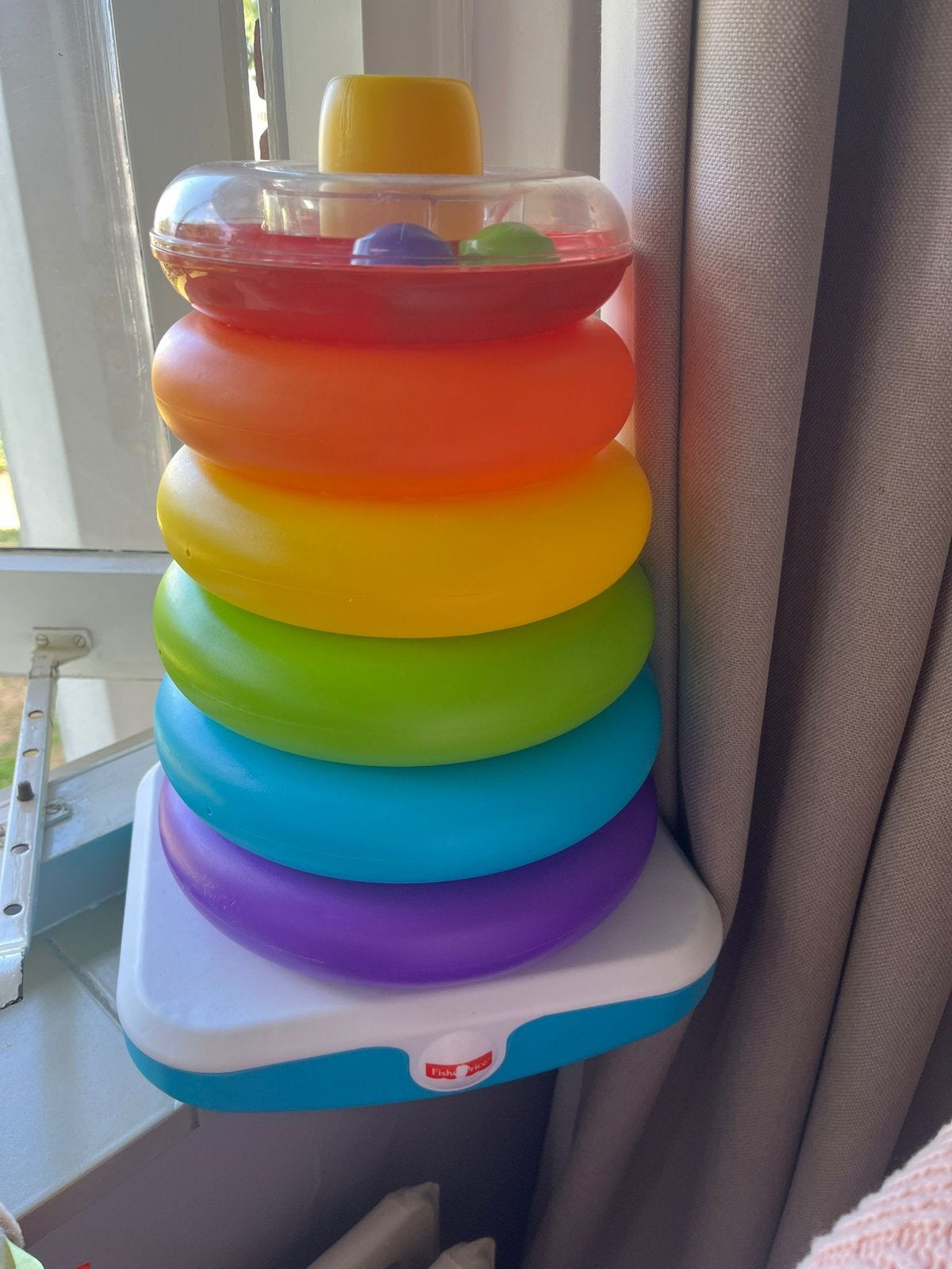 Fishe price kleir ring piramide, Kinderen en Baby's, Speelgoed | Fisher-Price, Ophalen, Zo goed als nieuw, Speelset