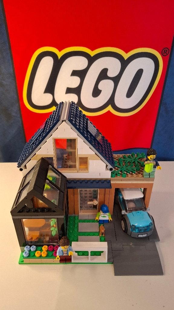 Lego City Gezinswoning en Elektrische Auto 60398, City, Lego, Ophalen of Verzenden, Zo goed als nieuw