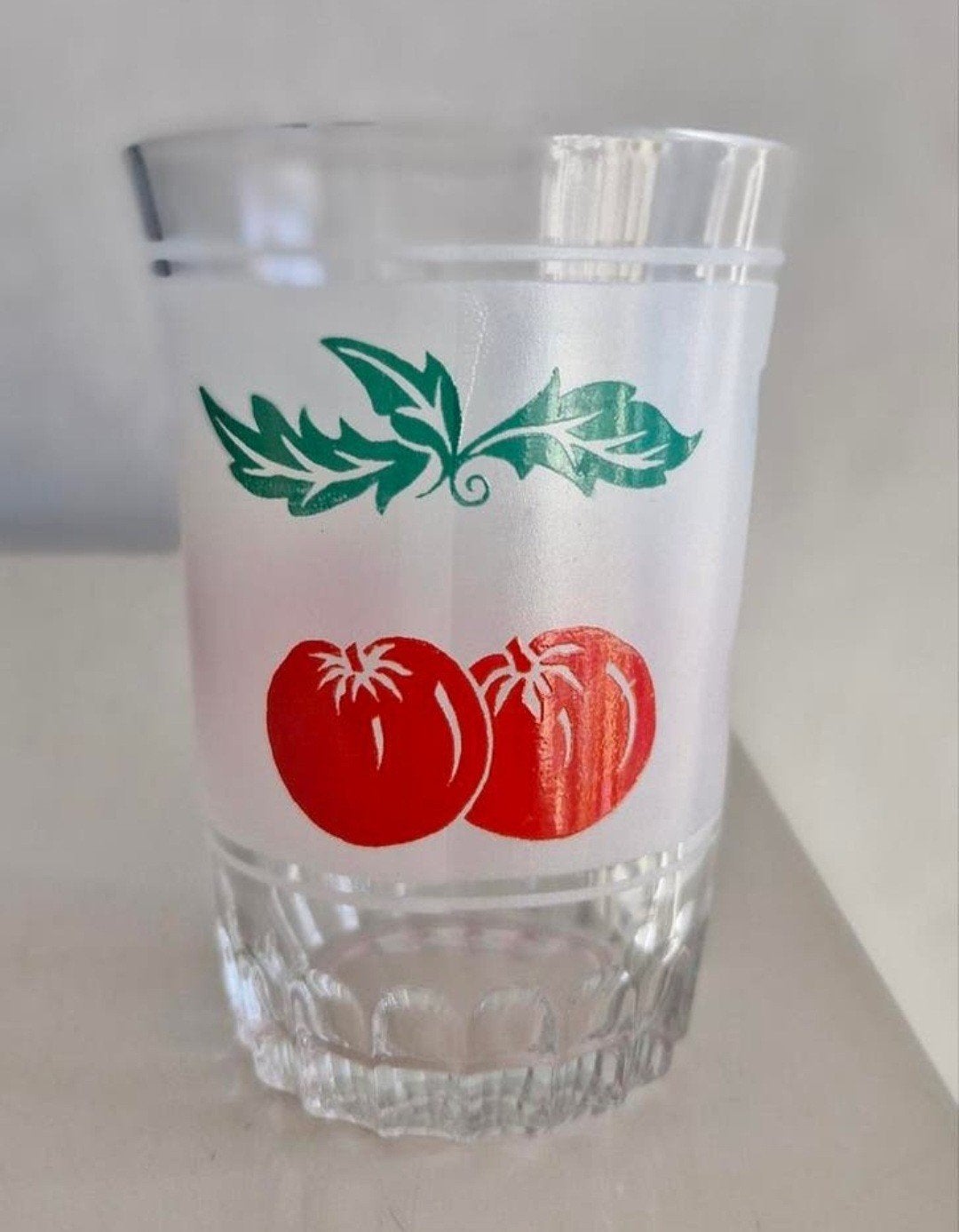 Glaasje met Tomaten opdrukken, Ophalen of Verzenden, Zo goed als nieuw