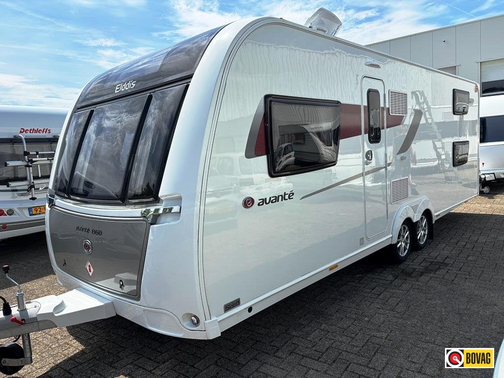 Elddis Avante 868 met stapelbed, Caravans en Kamperen, Standaardzit, Elddis, Overige typen, 6 tot 7 meter