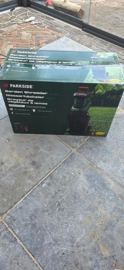 Nieuwe Parkside Takkenversnipperaar PEMH 2400 B2 - In Doos, Tuin en Terras, Hakselaars, Ophalen of Verzenden