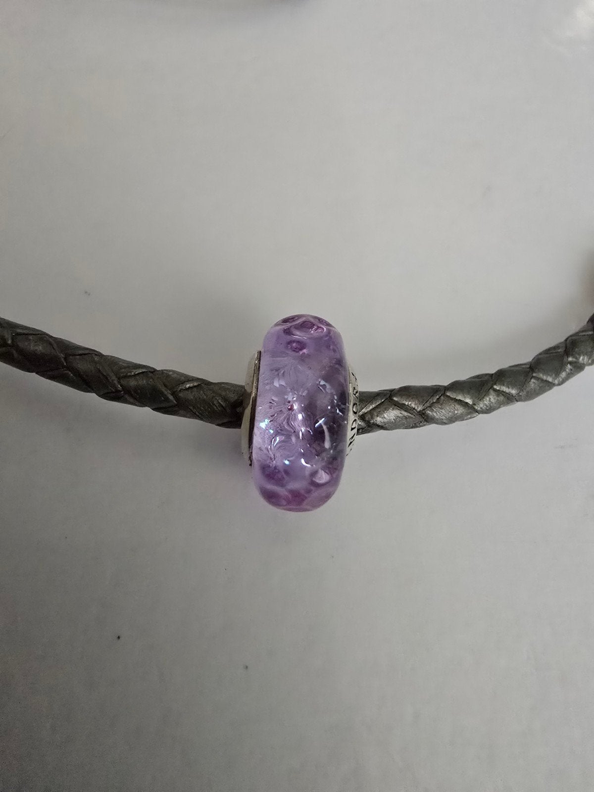 Prachtige originele Pandora murano glasbedel met zilver, Sieraden, Tassen en Uiterlijk, Ophalen of Verzenden, Zo goed als nieuw