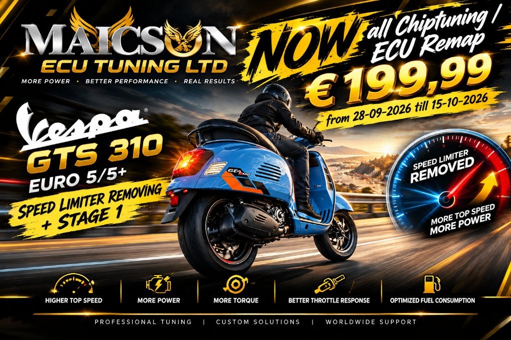 chiptuning Vespa GTS 310 euro 5 & 5+, Ophalen of Verzenden