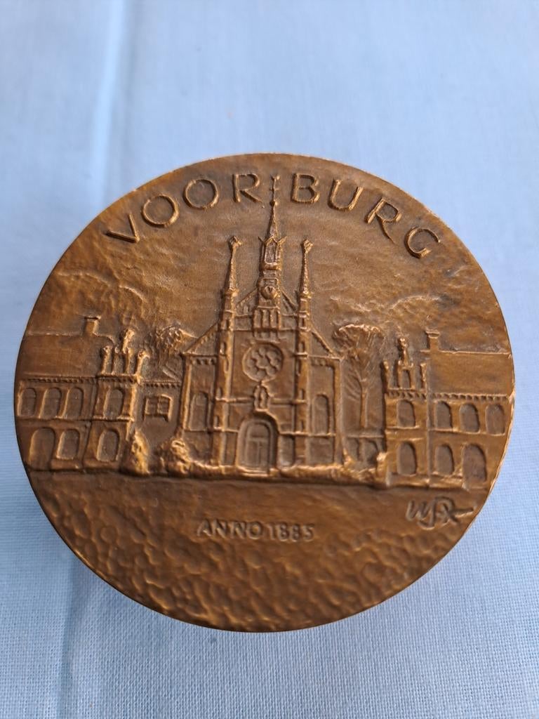 Penning Reinier van Arkel en Voorburg, Postzegels en Munten, Penningen en Medailles, Ophalen of Verzenden