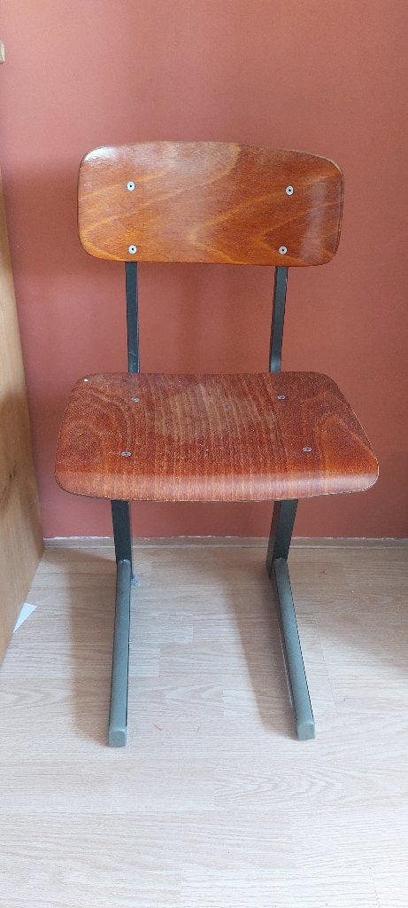 Vintage school stoeltje, Ophalen, Gebruikt, Stoel(en)