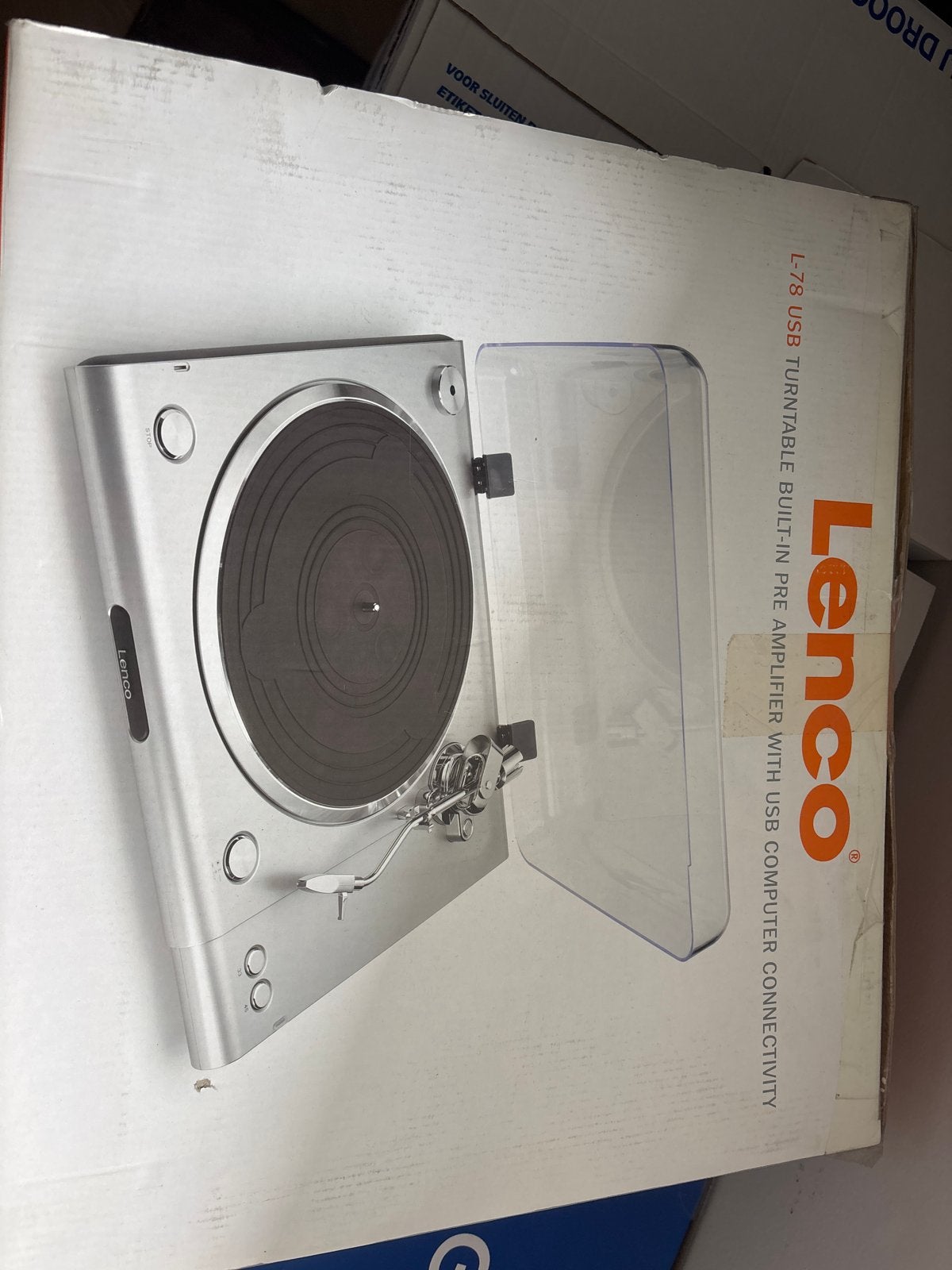 Lenco L-78 USB Platenspeler met ingebouwde voorversterker, Audio, Tv en Foto, Platenspelers, Overige merken, Ophalen of Verzenden
