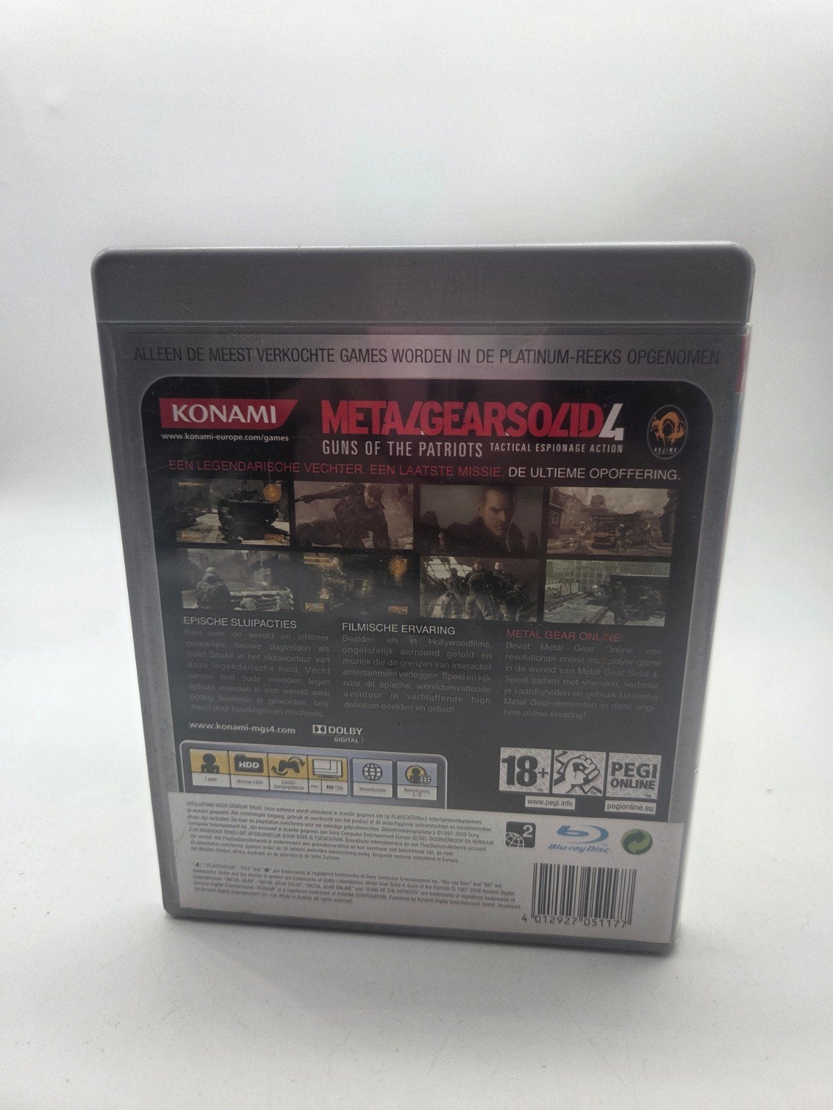 Metal Gear Solid 4: Guns of the Patriots (PS3 Platinum), Online, Gebruikt, Vanaf 18 jaar, Shooter