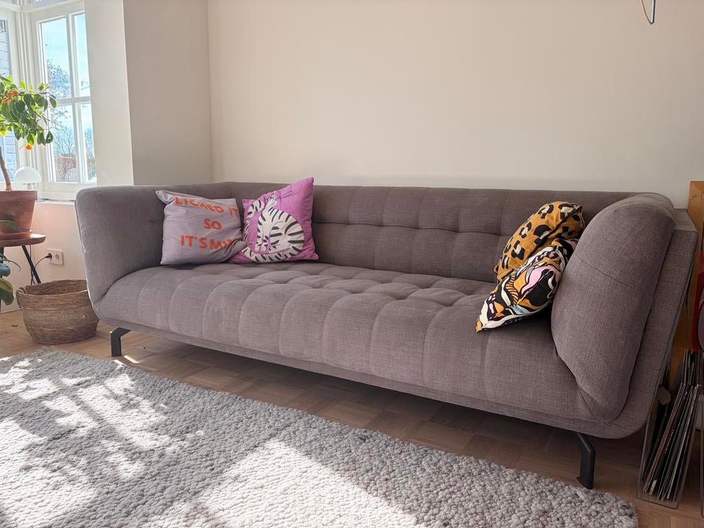Moderne bank, klassiek, urban, midcentury., Huis en Inrichting, Banken | Bankstellen, Ophalen, Driepersoons, 75 tot 100 cm, Zo goed als nieuw