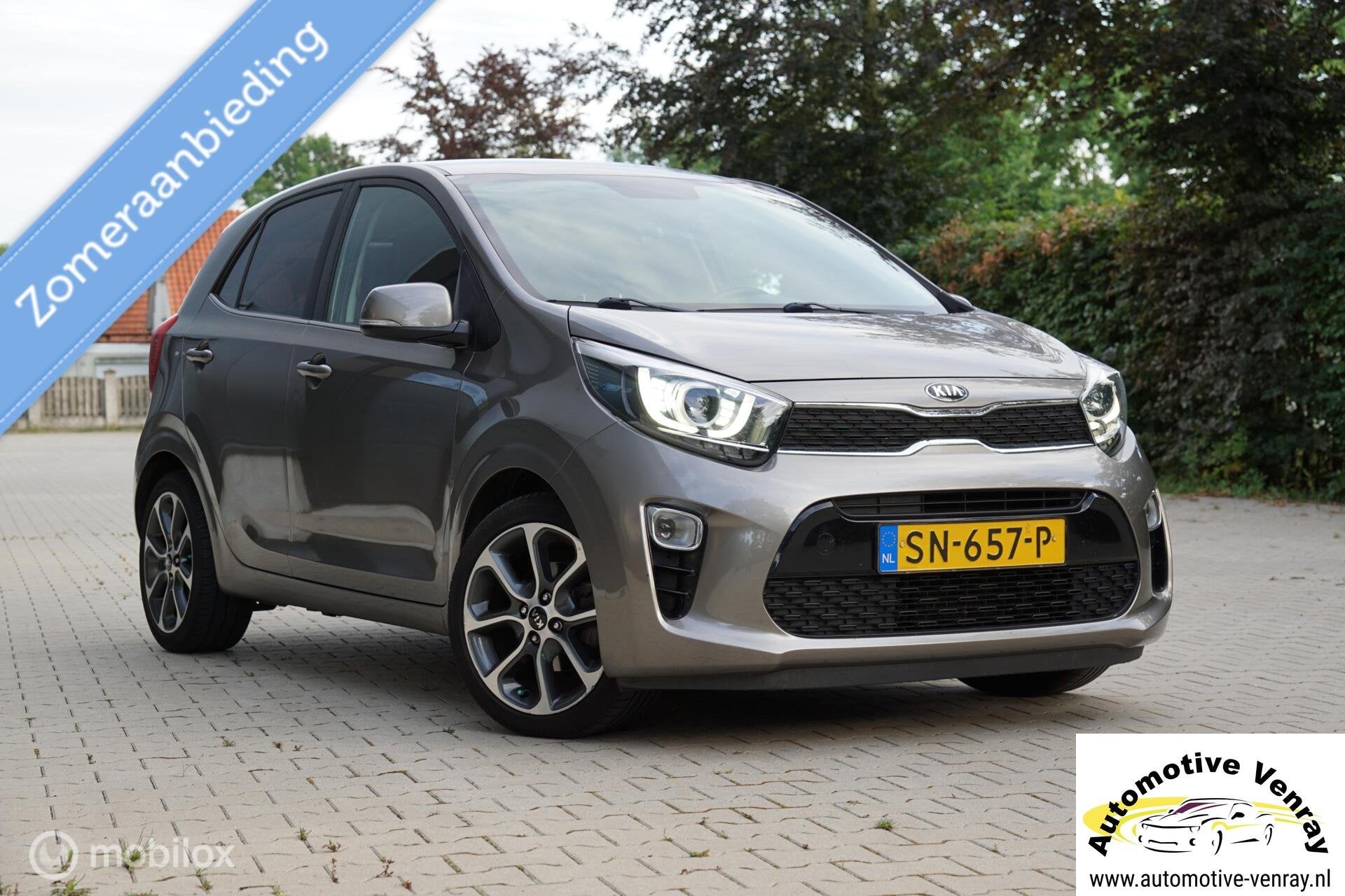 Kia Picanto 1.0 CVVT Design Edition, Leder, Apple/Android, Auto's, Gebruikt, Euro 6, 4 stoelen, Origineel Nederlands
