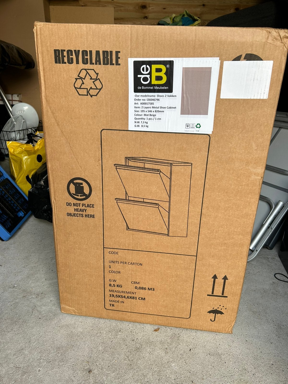 Nieuwe schoenenkast Bommel Wonen – beige, Ophalen, Nieuw