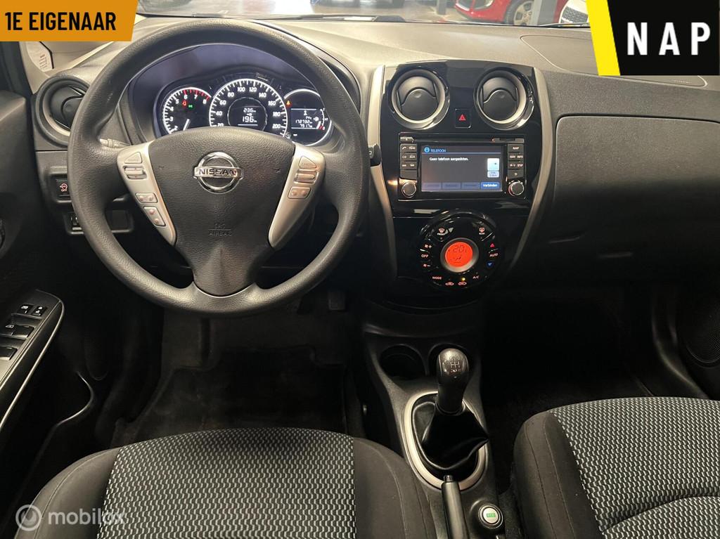 Nissan Note 1.2 Connect - 1e Eigenaar - Nav - Airco - NAP, Euro 5, Stof, Zwart, Start-stop-systeem