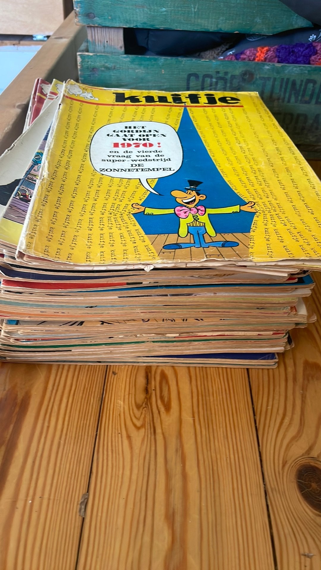 Kuifje tijdschriften - Diverse complete jaargangen. Jr 1970, Meerdere stripboeken, Ophalen, Gelezen