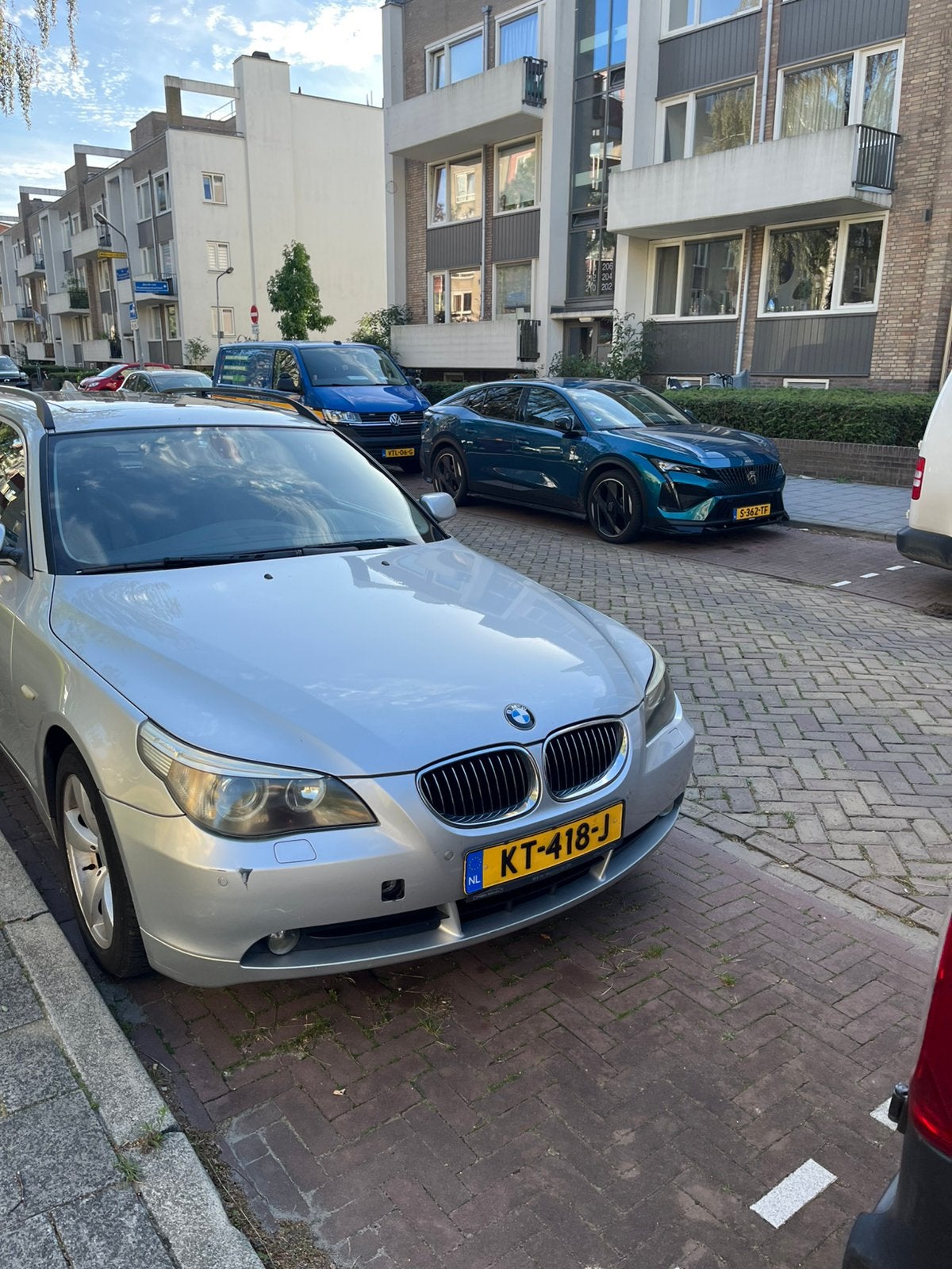 BMW e61 bj 2005 6 cilinder2.5 benzine, Achterwielaandrijving, Zwart, Leder, Stationwagon