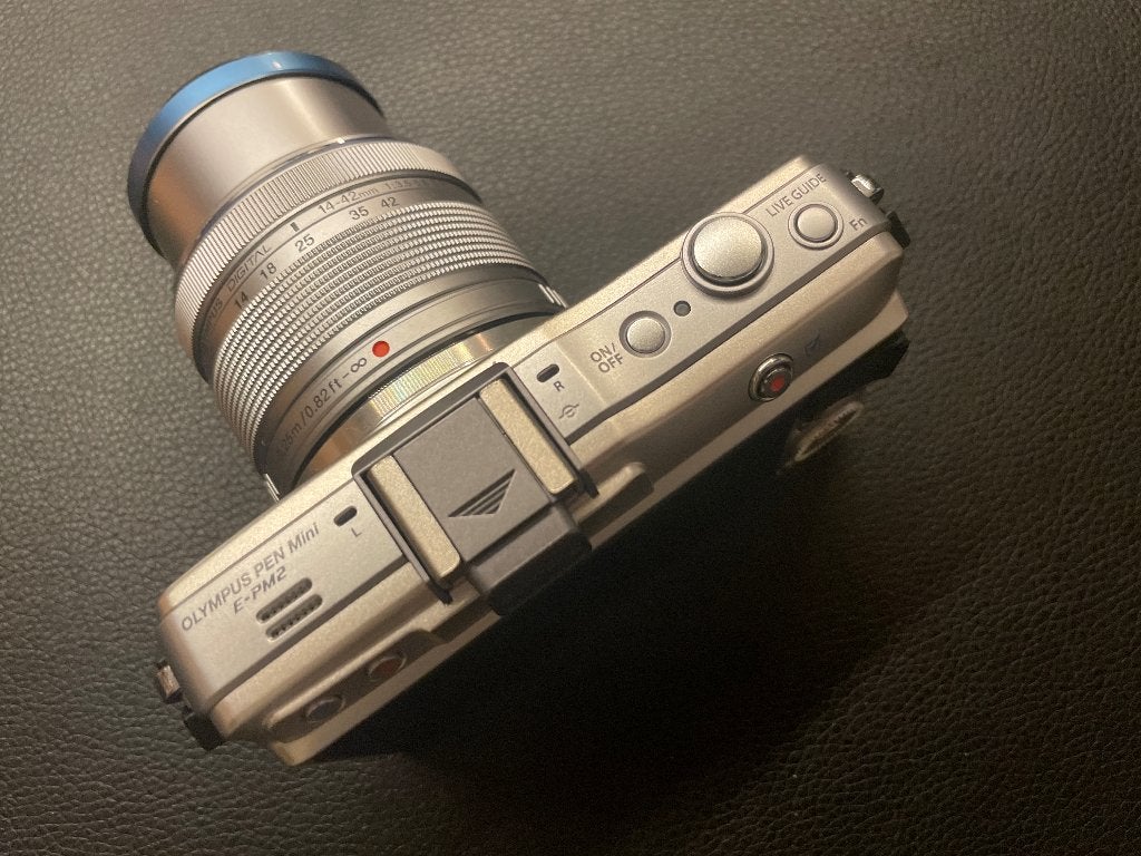 Olympus pen Mini E-PM2 met oplaadkabel, Compact, Ophalen of Verzenden, Zo goed als nieuw, Olympus