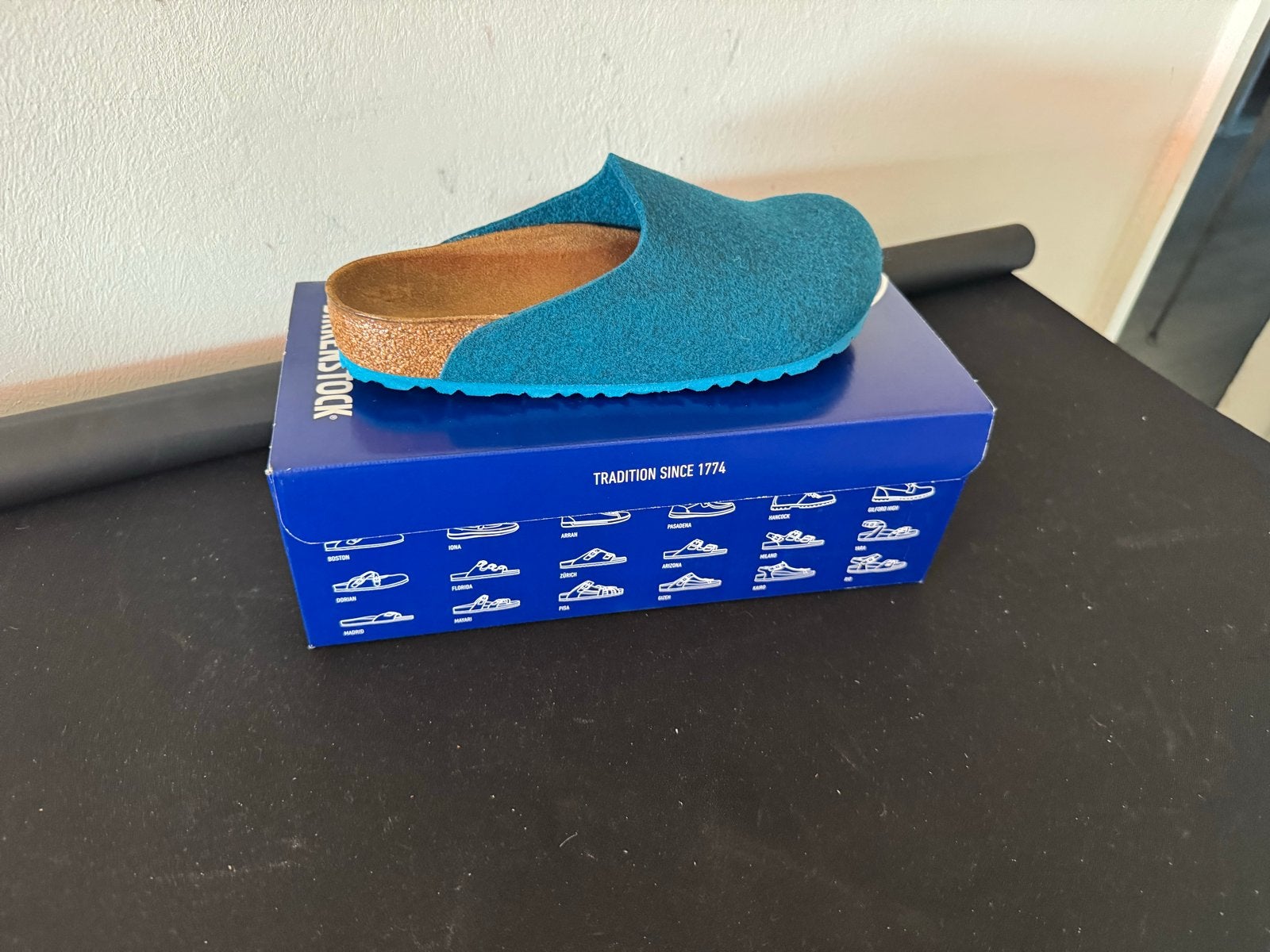 Birkenstock Amsterdam BS Pantoffels - Nieuw in doos, Maat 38, Ophalen of Verzenden, Nieuw, Pantoffels of Sloffen