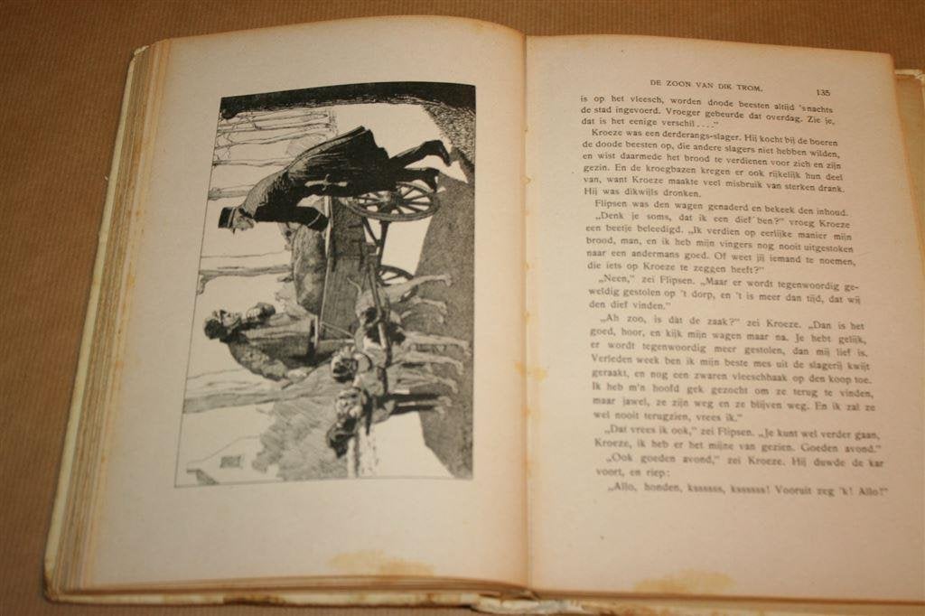 De zoon van Dik Trom. Kieviet. Kluitman 1919., Boeken, Ophalen of Verzenden, Gelezen