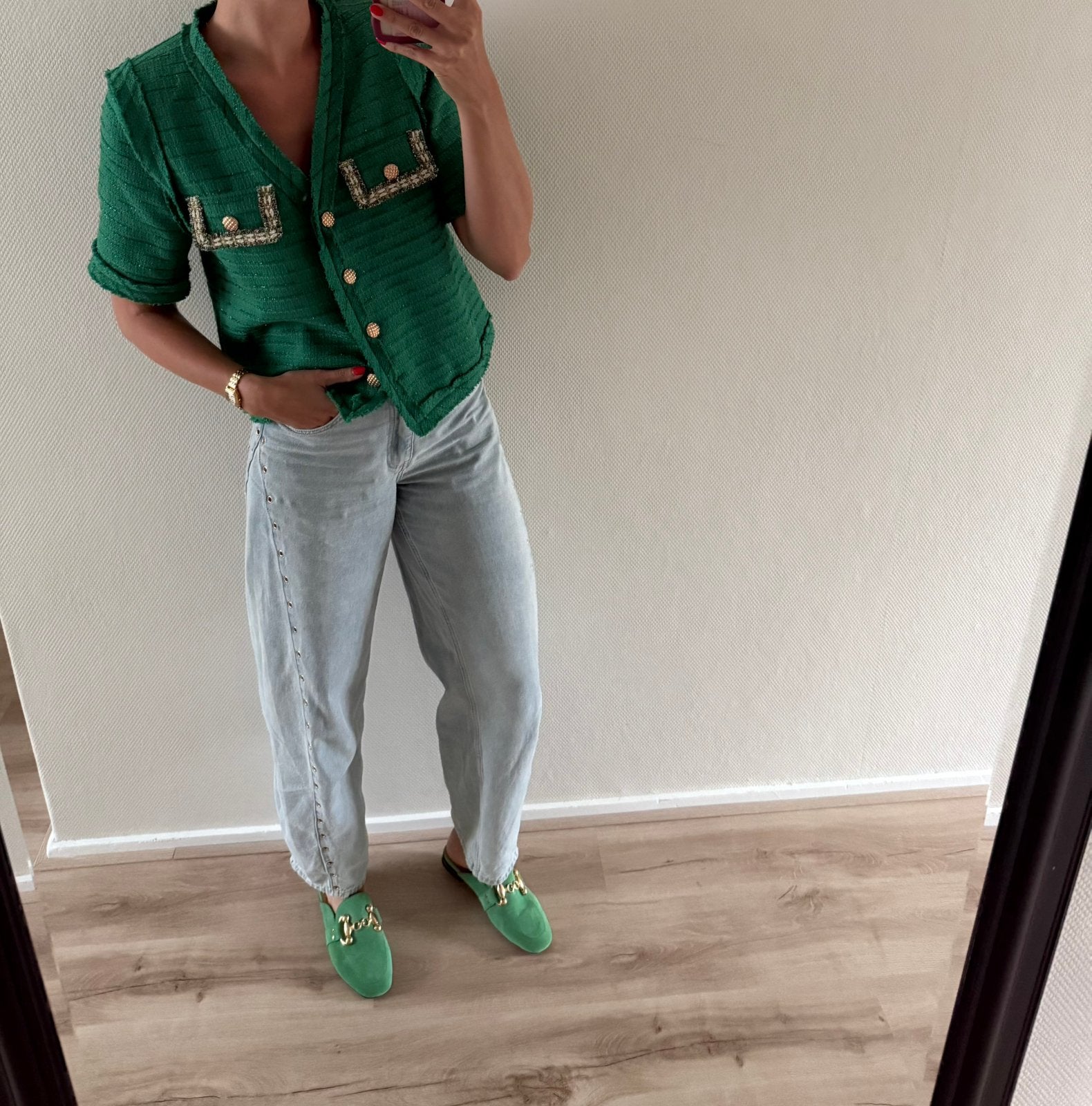 Groen jasje van nukus maat s m, Ophalen of Verzenden, Zo goed als nieuw, Maat 38/40 (M), Groen