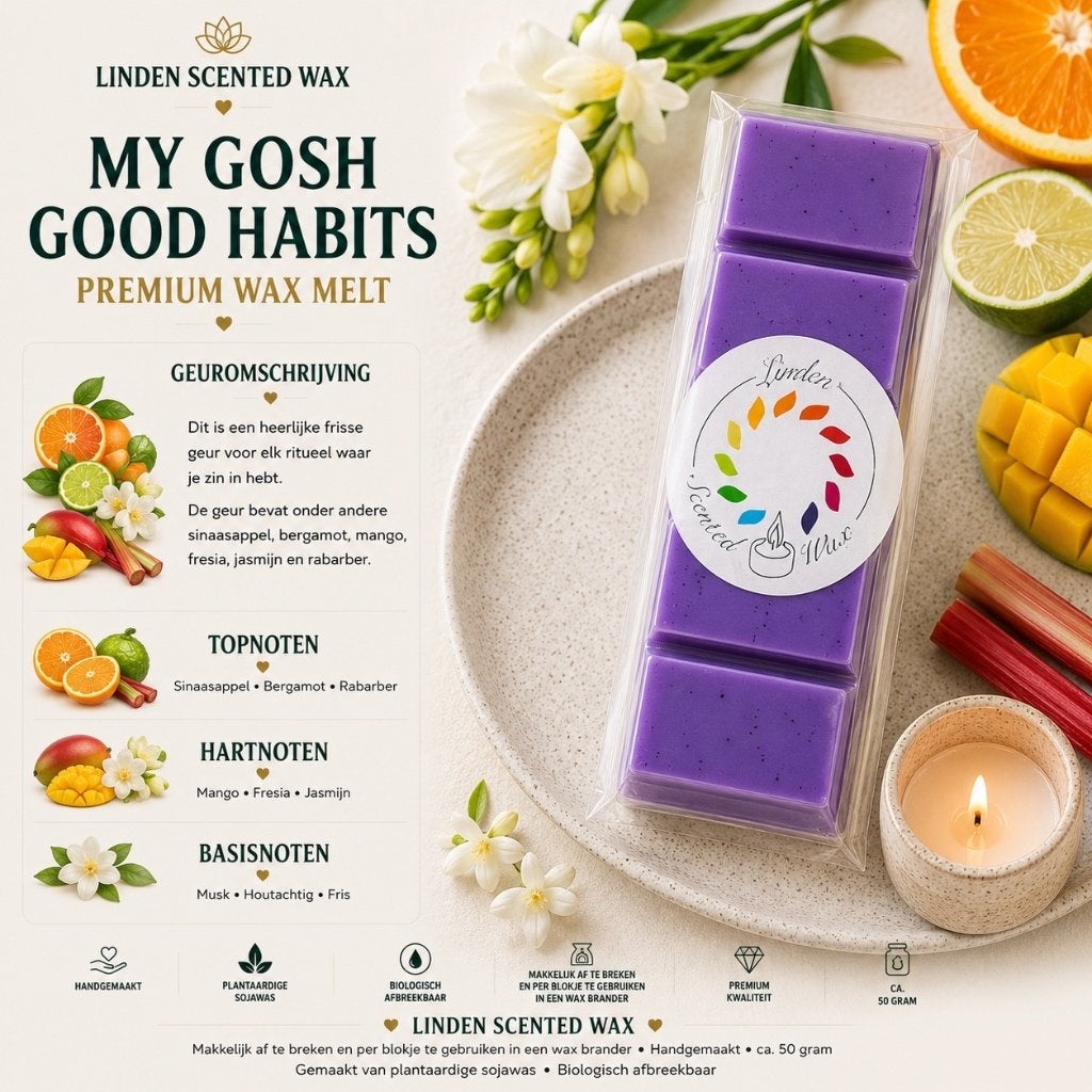 Waxmelts MY GOSH Good habits geur parfum rituals, Overige merken, Ophalen of Verzenden, Kaars, Was