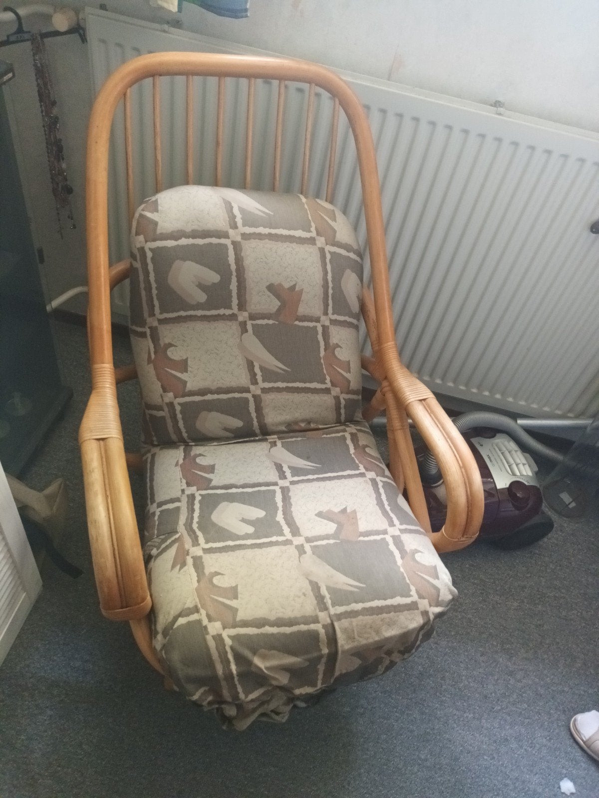 Rotan stoel gratis, Ophalen