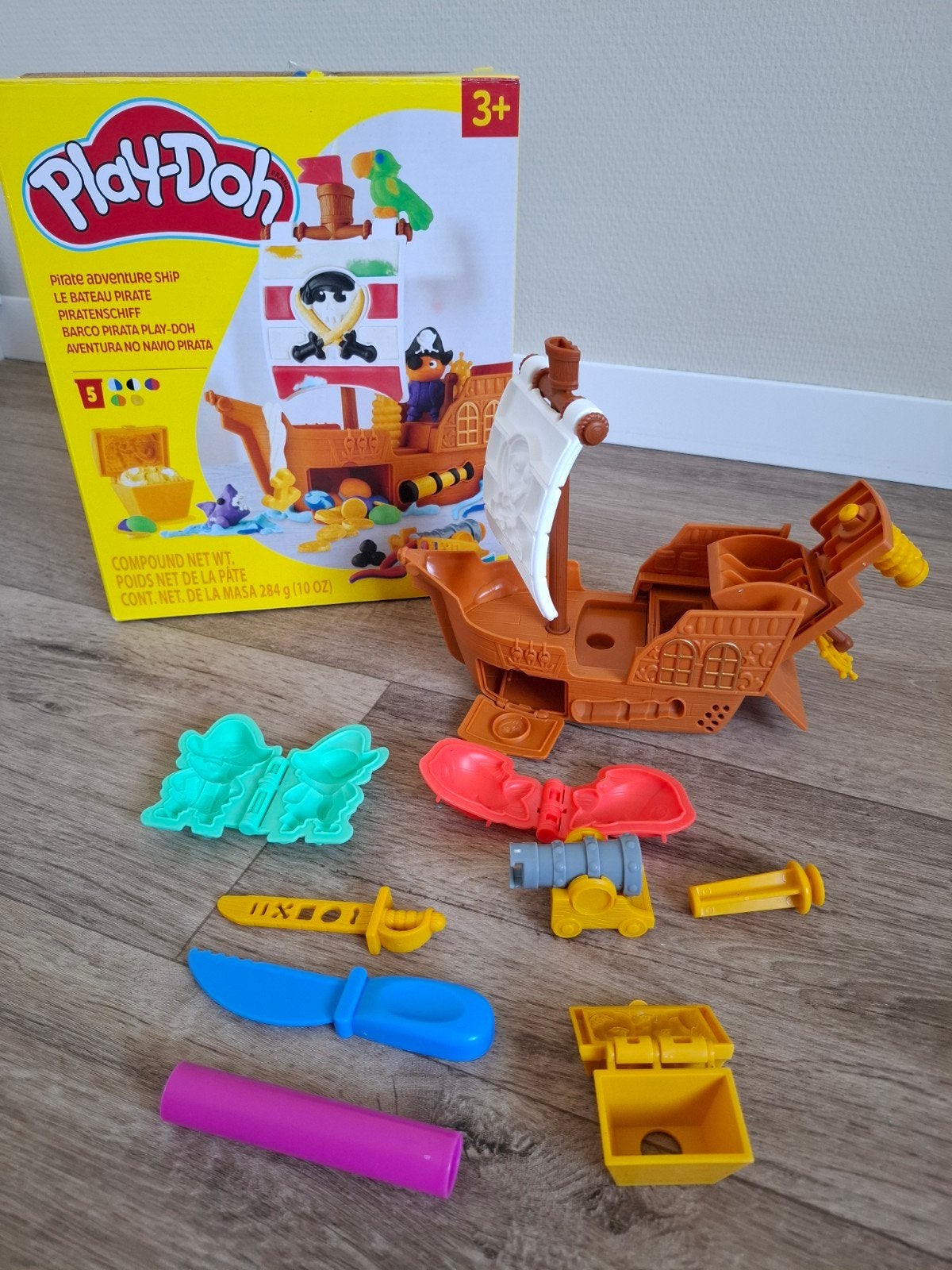 Play-Doh piratenschip., Kinderen en Baby's, Speelgoed | Educatief en Creatief, Ophalen, Zo goed als nieuw, Knutselen