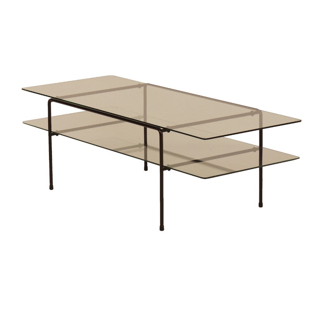 Glazen Salontafel model 3637 van A.R. Cordemeyer voor GISPEN, Huis en Inrichting, Ophalen, 100 tot 150 cm, Gispen, jaren 50, 50 tot 100 cm