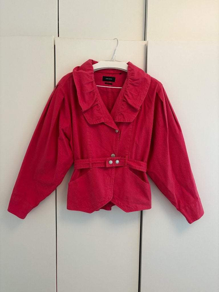 Isabel Marant jas, Isabel Marant, Ophalen of Verzenden, Zo goed als nieuw, Roze
