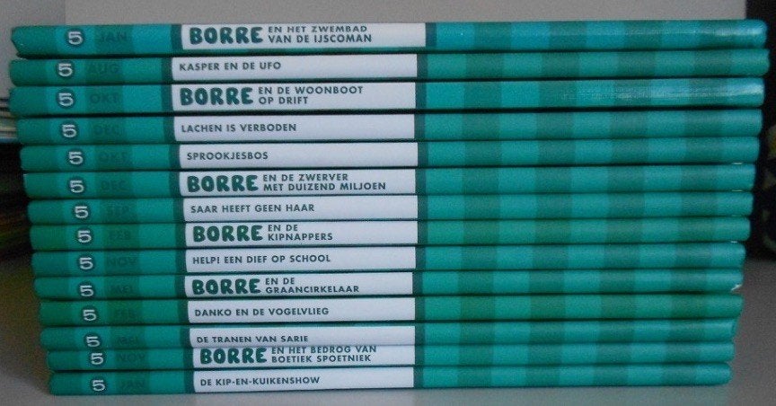 14x BORRE = groep 5 = Gestreepte boekjes /Leesclub = 1 koop, Ophalen of Verzenden, Zo goed als nieuw, Fictie algemeen