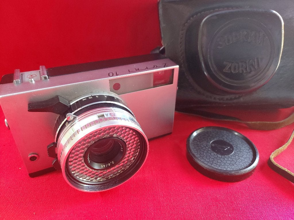 camera Zorki 10  met tas, Audio, Tv en Foto, Fotocamera's Analoog, Ophalen of Verzenden, Zo goed als nieuw, Compact, Overige Merken