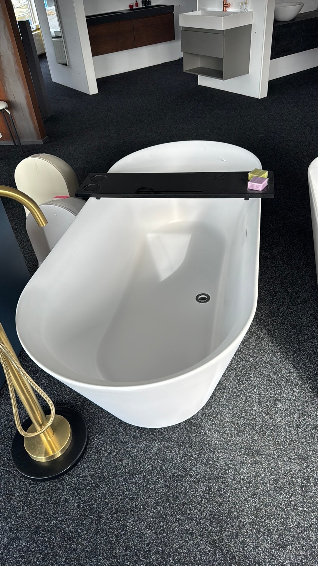 Vrijstaand bad 180x80 mat wit, Doe-het-zelf en Verbouw, Ophalen, Nieuw, Bad