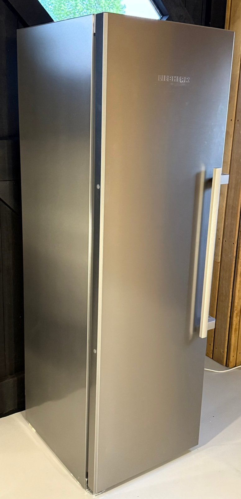 Liebherr RVS vrieskast No-frost 185 cm, Ophalen, 200 liter of meer, Met aparte vriezer, 160 cm of meer