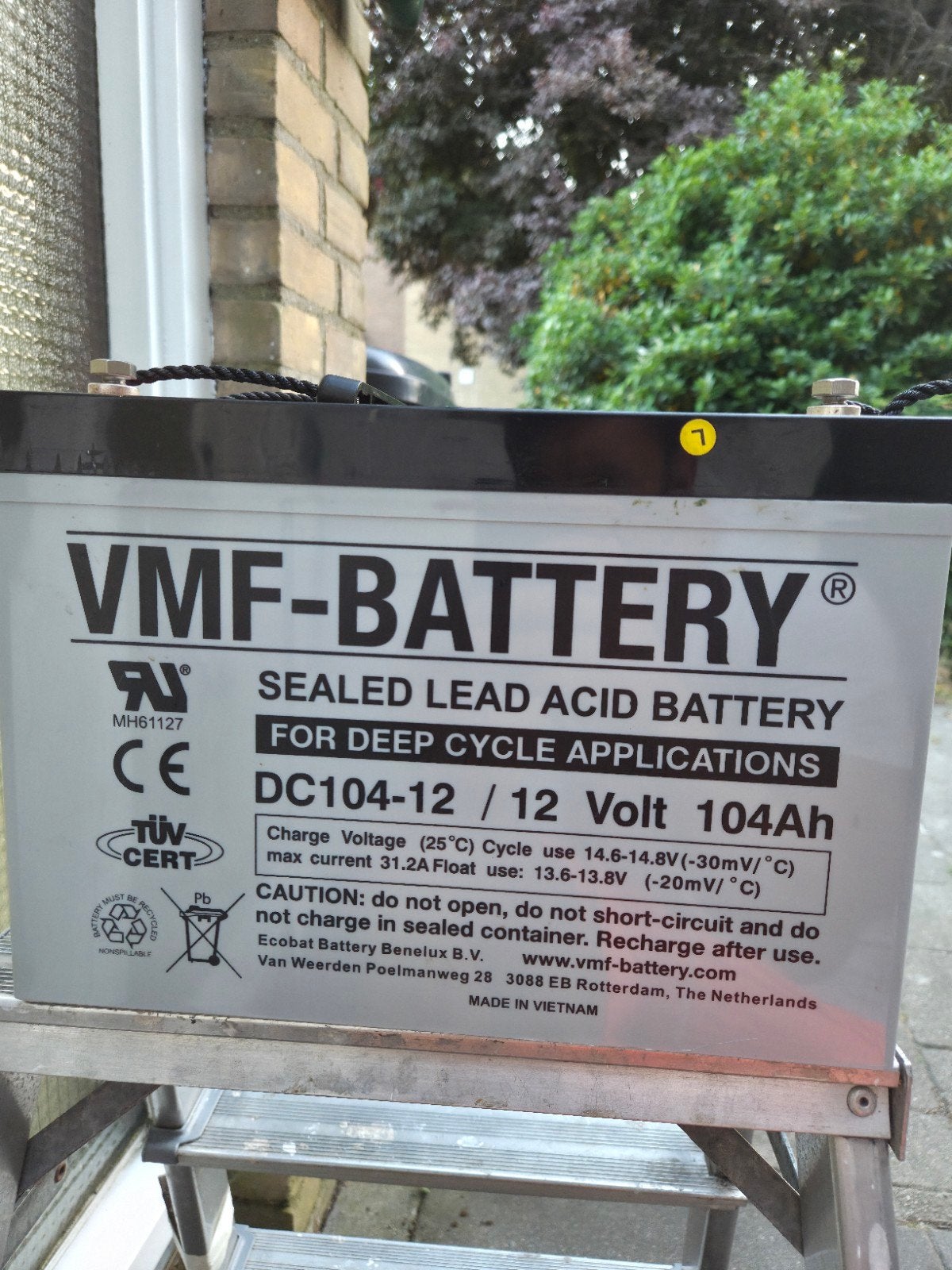 VMF Battery 104ah 12 v, Ophalen of Verzenden, Nieuw, Overige typen
