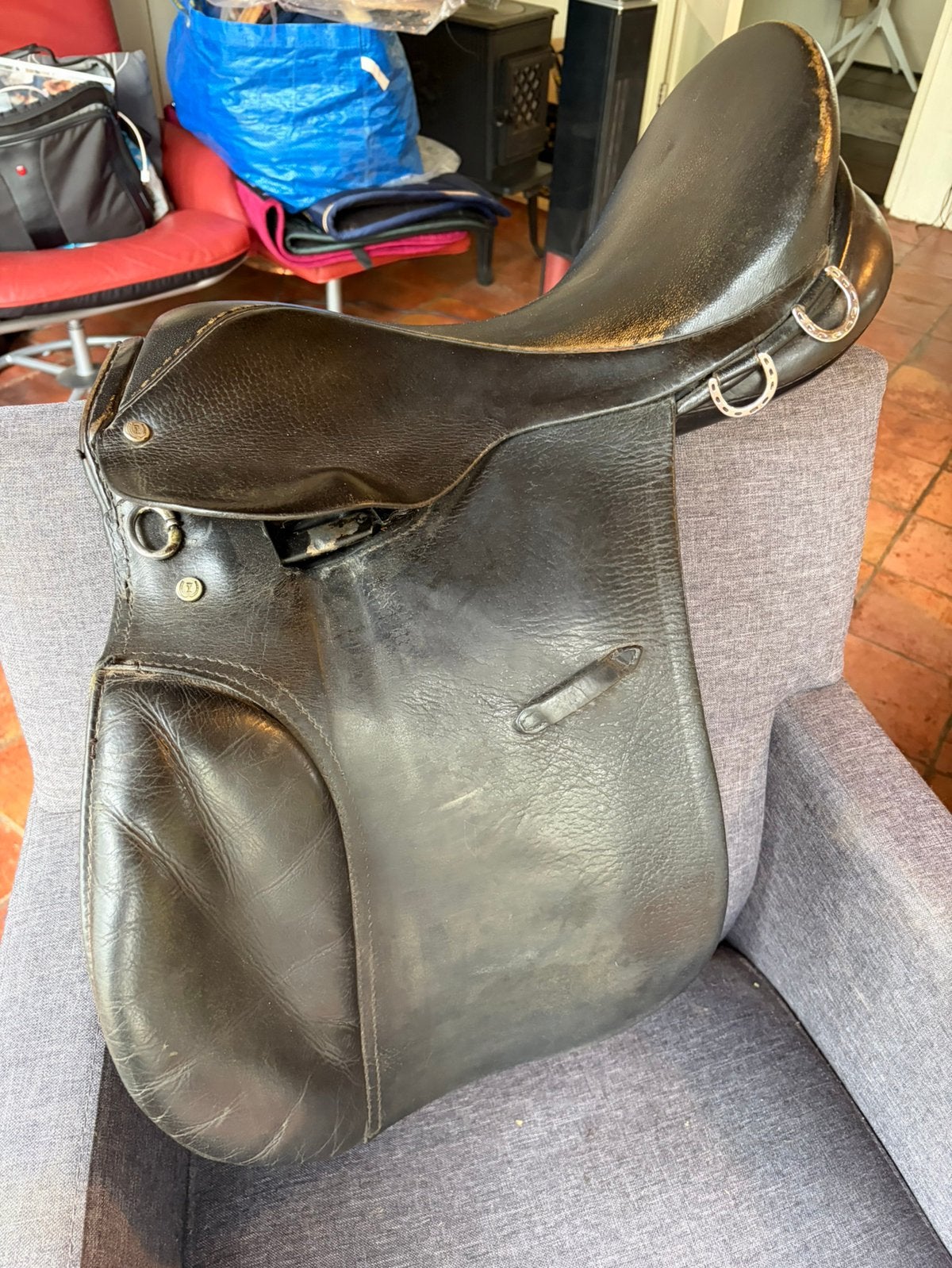 Kadett vlzh 15 inch zwart boomloos shetlander zadel, Dieren en Toebehoren, Paarden en Pony's | Zadels, Ophalen of Verzenden, Zo goed als nieuw