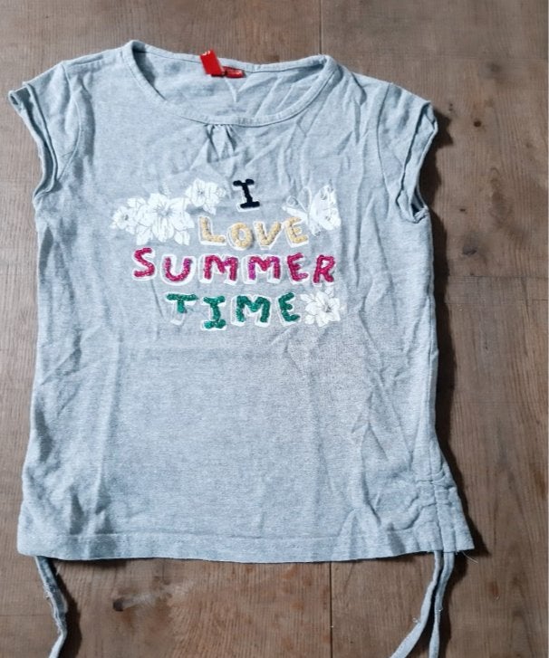 Girls T Shirt maat 128 /  134, Meisje, Ophalen of Verzenden, Zo goed als nieuw, Shirt of Longsleeve
