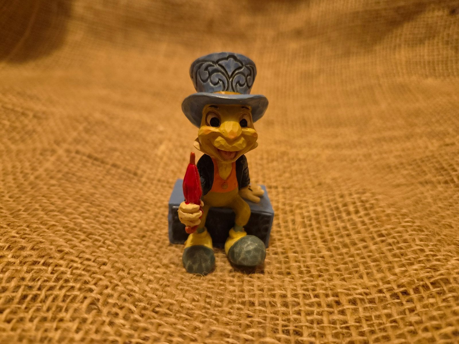 Dit is het Disney Traditions Jiminy Cricket Mini, Ophalen, Peter Pan of Pinokkio, Zo goed als nieuw, Beeldje of Figuurtje