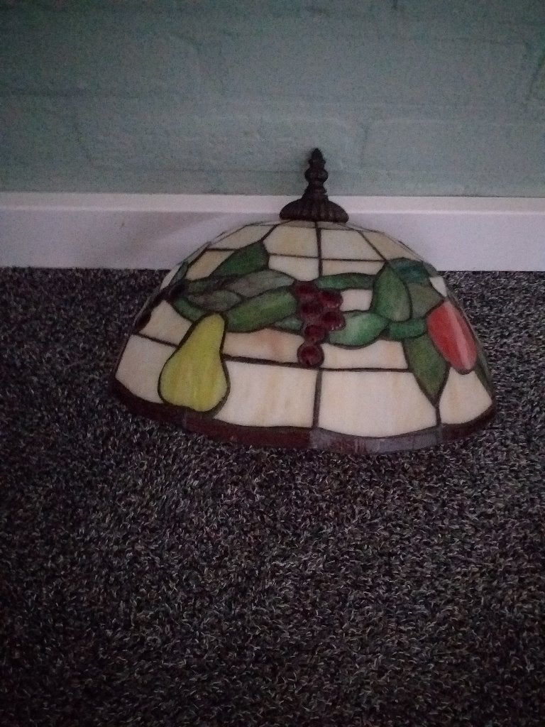 Glas in lood, halve wandlamp., Huis en Inrichting, Lampen | Vloerlampen, Ophalen, Overige fittingen, Minder dan 100 cm, Glas
