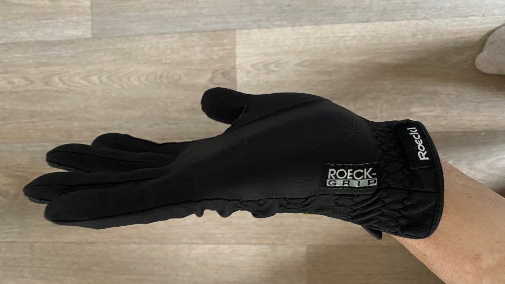 ROECK GRIP handschoenen zwart maat 9,5 paard rijkleding, Dames, Ophalen of Verzenden, Zo goed als nieuw, Veelzijdigheid