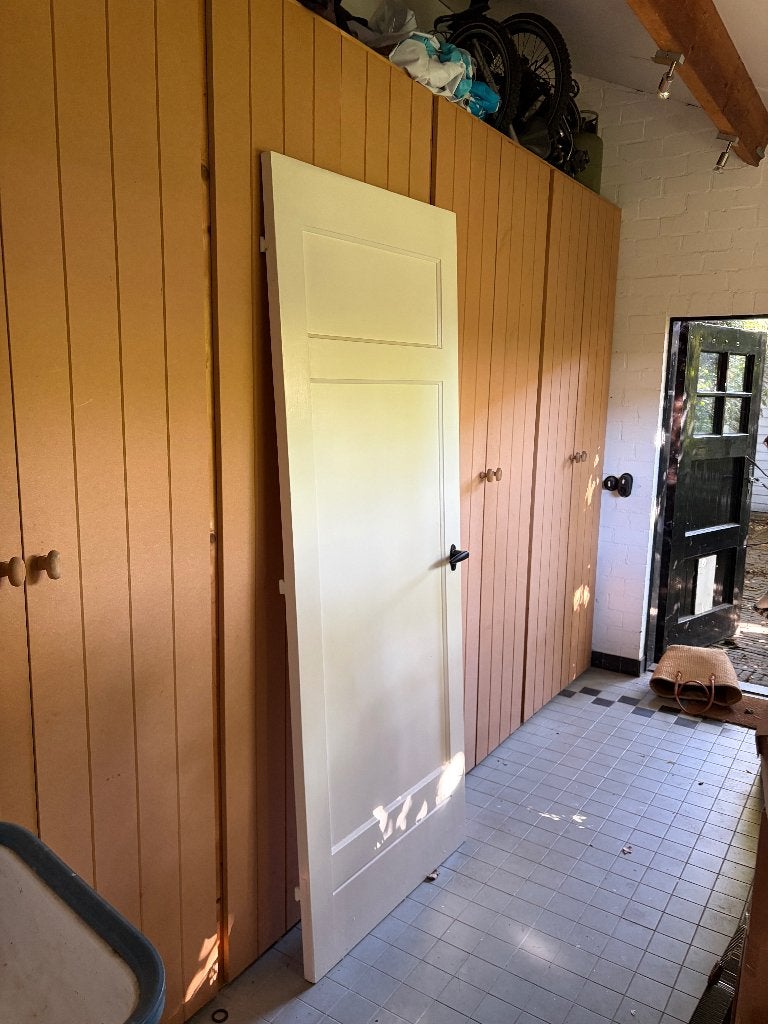 Binnendeur jaren 50, Doe-het-zelf en Verbouw, Deuren en Horren, Ophalen, Gebruikt, 80 tot 100 cm, Binnendeur