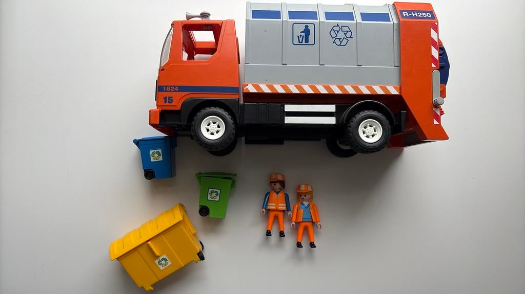 Playmobil vuilniswagen, Kinderen en Baby's, Speelgoed | Playmobil, Ophalen of Verzenden, Zo goed als nieuw