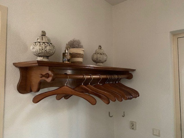 kapstok met 14 hangers, Zo goed als nieuw, Minder dan 100 cm, Hout, Ophalen