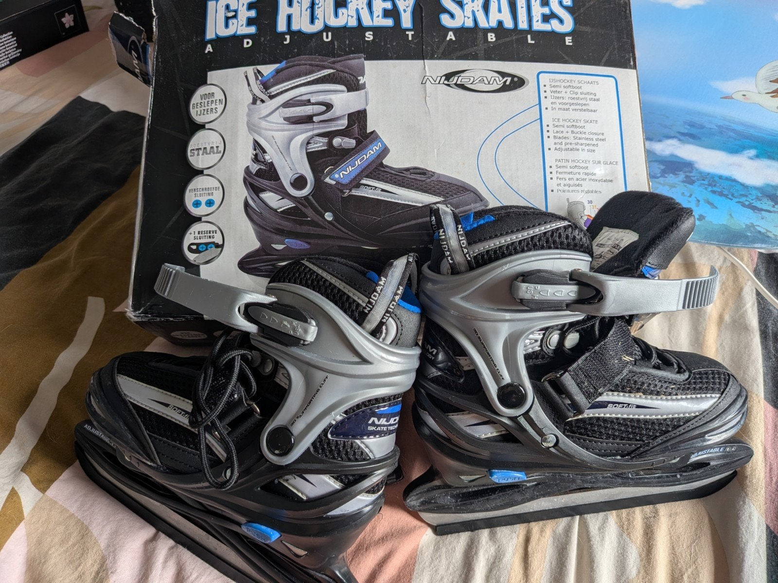 schaatsen maat 30-33, Ophalen, Gebruikt, IJshockeyschaatsen, Nijdam