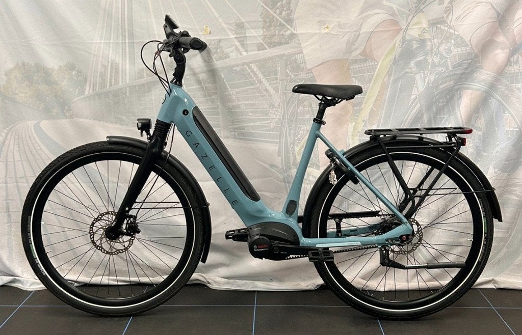 GAZELLE Ultimate C5 HMB Dames Denim Blue Glans 53cm 2023, Gebruikt, -, - 0
-, NL, 51 tot 55 cm