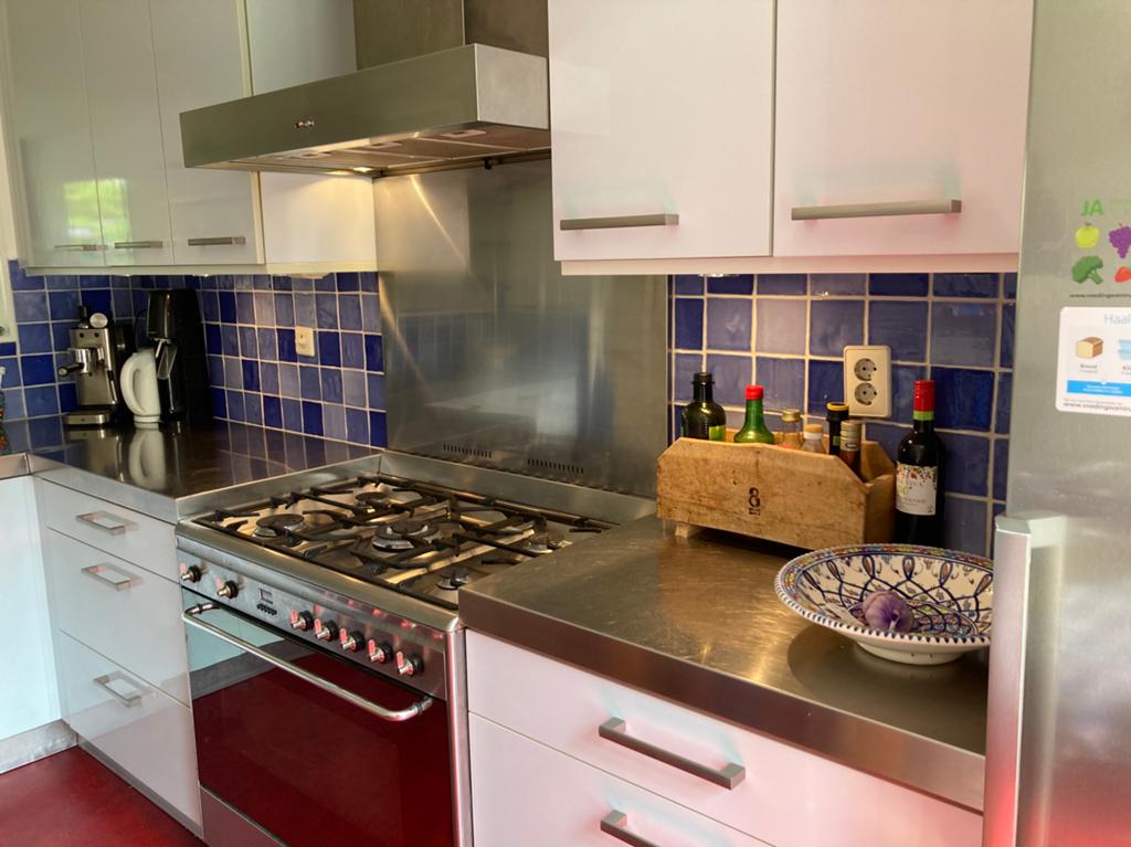 Keller Keuken grijs/ijsblauw glans, Ophalen, Gebruikt, Overige kleuren, 200 cm of meer