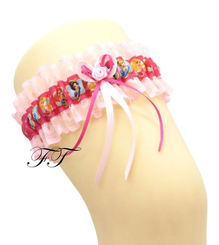 Schitterende Disney Prinsessen roze bruid kousenband., Ophalen of Verzenden, Nieuw