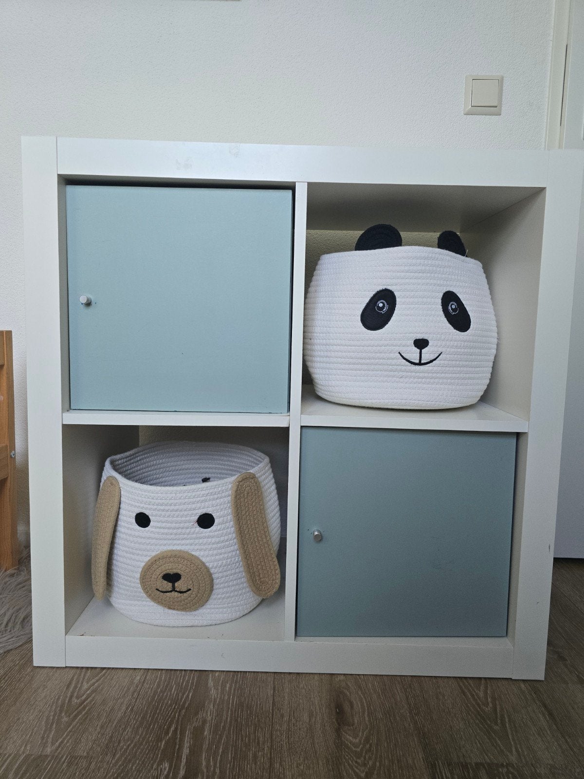 IKEA Kallax 4 vakken met 2 deuren, Ophalen, Gebruikt