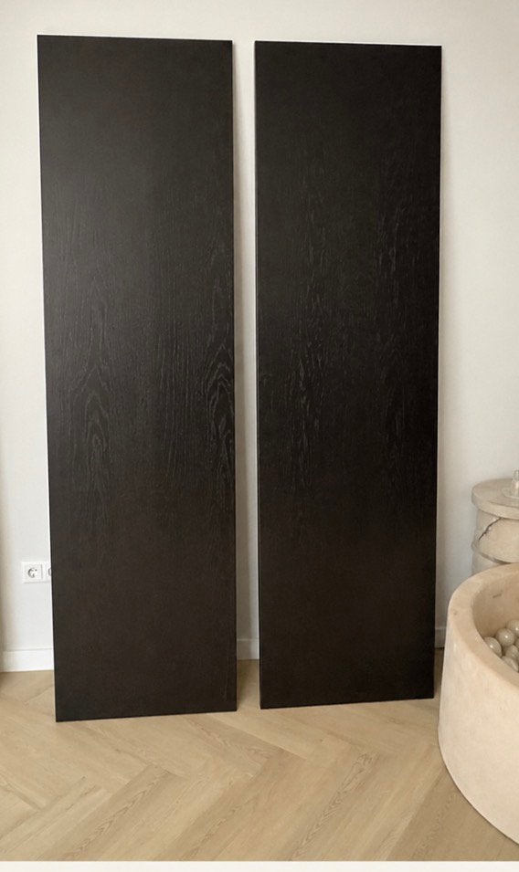 Te koop: 2 IKEA PAX deuren donkerbruin – 200 cm hoog, Ophalen, 200 cm of meer, 50 tot 100 cm, Zo goed als nieuw