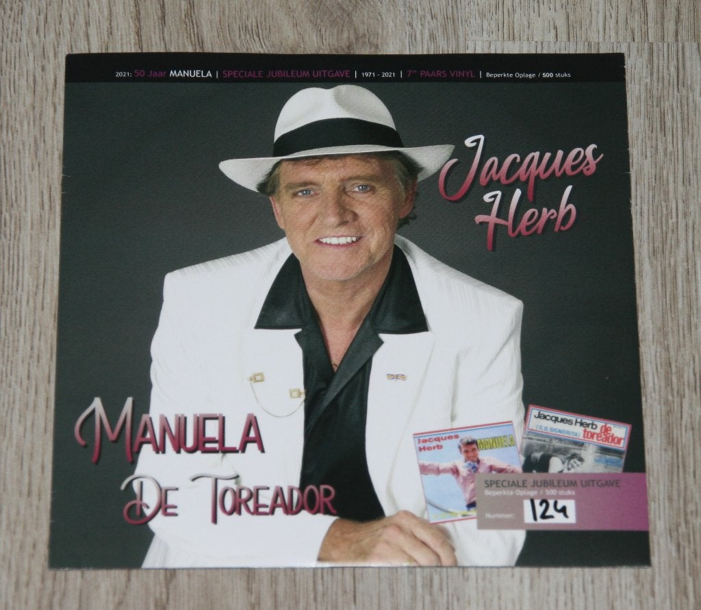 JACQUES HERB ( MANUELA ) jubileum edition piraten, Limited edition, 7 inch, Ophalen of Verzenden, Zo goed als nieuw