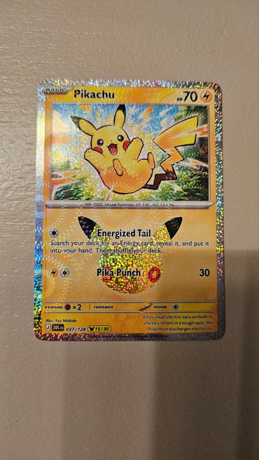 Pikachu 37/128, Ophalen of Verzenden