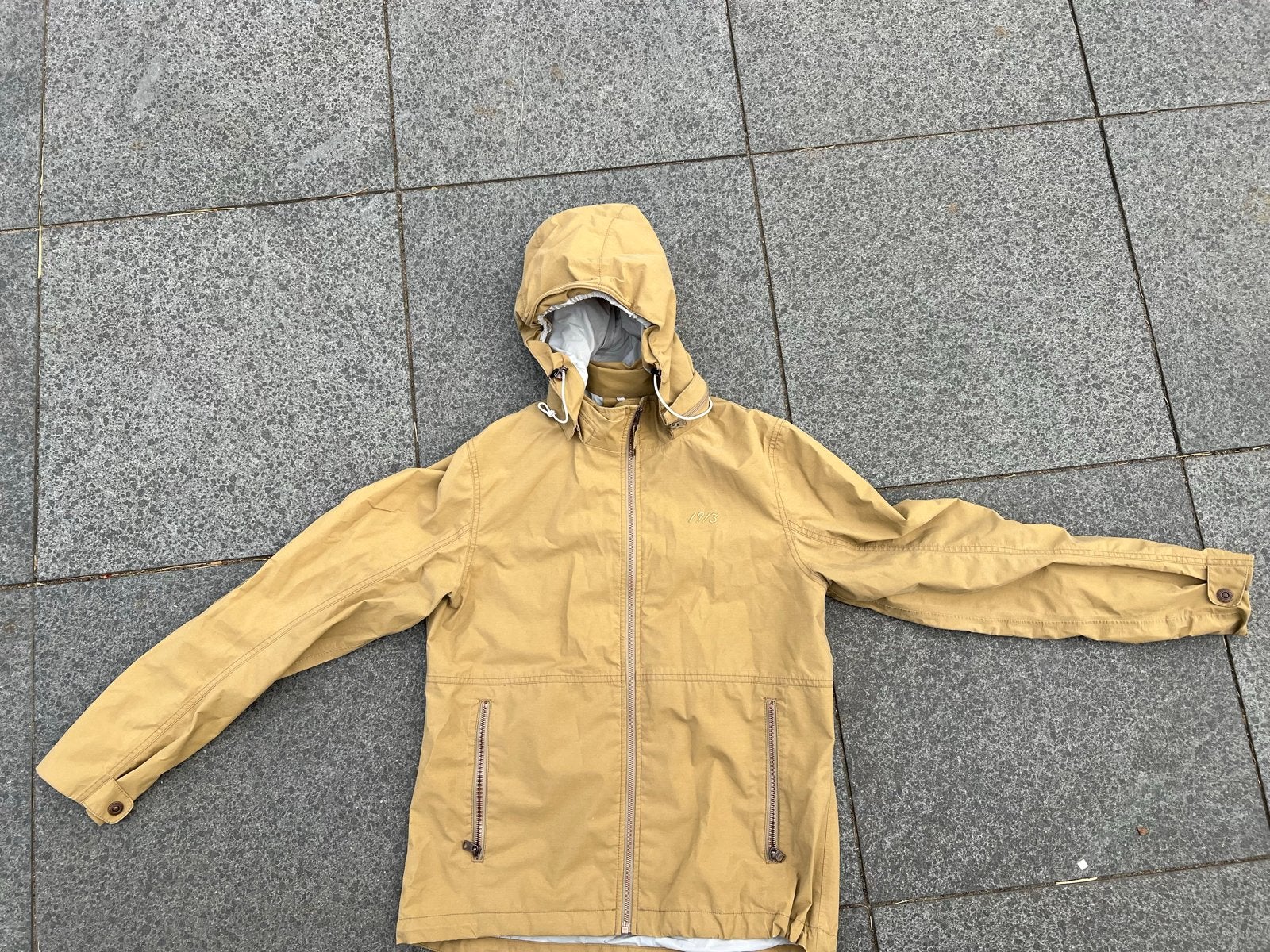 Didriksons Regenjas - Medium - Beige, Ophalen of Verzenden, Gebruikt, Kleding