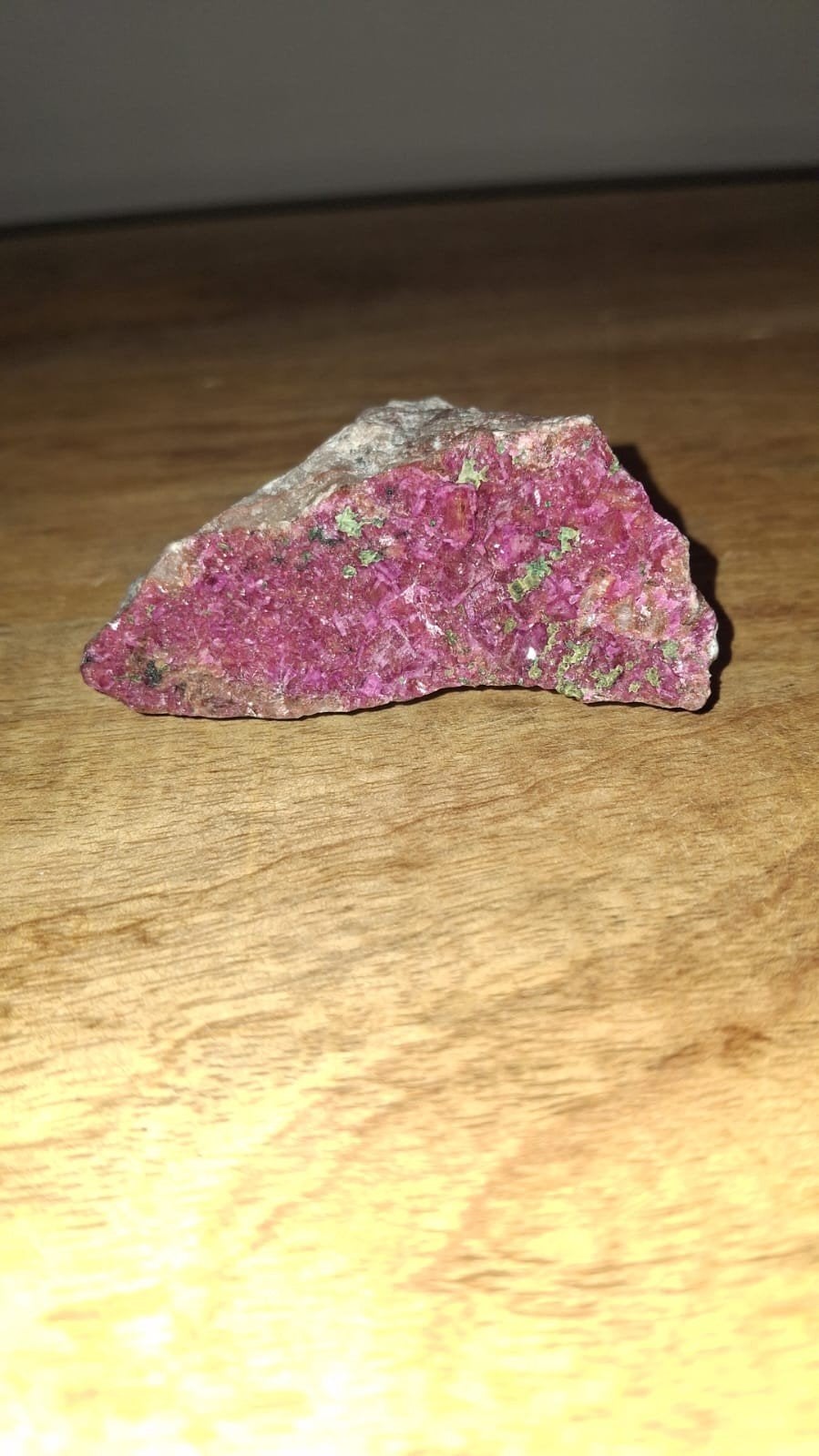 Cobaltocalciet met Malachiet - 8 cm, Ophalen of Verzenden, Mineraal
